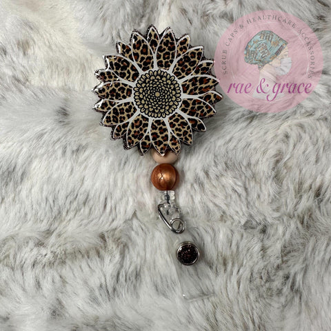 Leopard Sunflower - Badge Reel