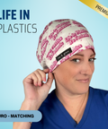 Life In Plastics, Its Fantastic - Scrub Cap - rae & grace - Euro - Matching Top
