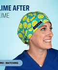 Lime After Lime - Scrub Cap - rae & grace - Euro - Matching Top