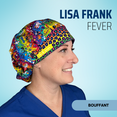 Lisa Frank Fever - Scrub Cap - rae & grace - Bouffant