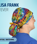 Lisa Frank Fever - Scrub Cap - rae & grace - Ponytail - Matching Top