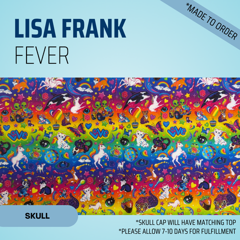 Lisa Frank Fever - Scrub Cap - rae & grace - Skull Cap - *Made to order