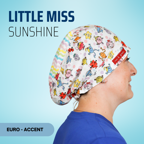 Little Miss Sunshine - Scrub Cap - rae & grace - Euro - Accent Top