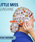 Little Miss Sunshine - Scrub Cap - rae & grace - Ponytail - Matching Top