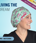 Living The Dream - Scrub Cap - rae & grace - Euro - Matching Top