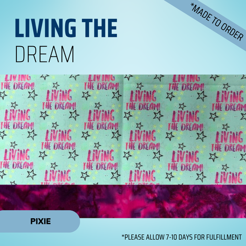 Living The Dream - Scrub Cap - rae & grace - Pixie - *Made to order