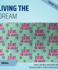 Living The Dream - Scrub Cap - rae & grace - Skull Cap - *Made to order