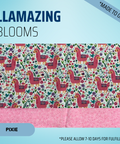 Llamazing Blooms - Scrub Cap - rae & grace - Pixie - Made to order Please allow 7-10 days for fulfillment.