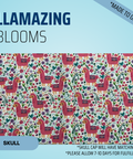 Llamazing Blooms - Scrub Cap - rae & grace - Skull Cap - Made to order Please allow 7-10 days for fulfillment.