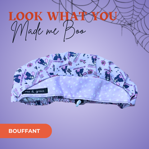 Look What You Made Me Boo - Scrub Cap - rae & grace - Bouffant