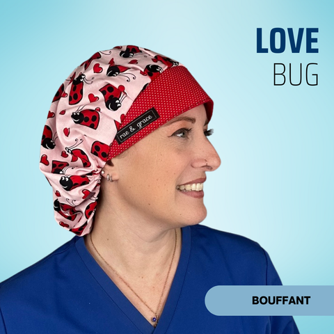 Love Bugs - Scrub Cap - rae & grace - Bouffant