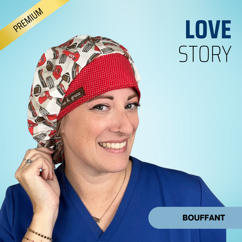 Love Story - Scrub Cap - rae & grace - Bouffant