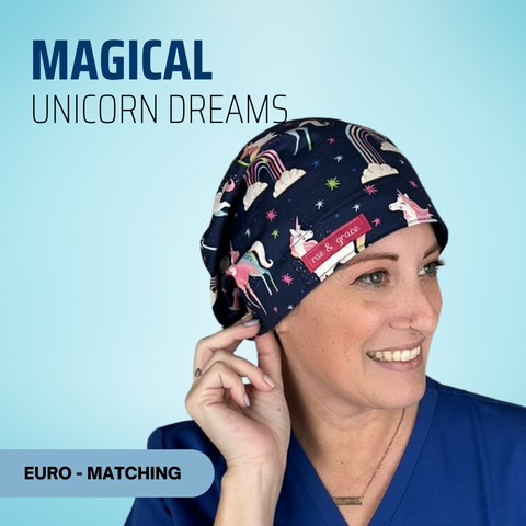 Magical Unicorn Dreams - Scrub Cap - rae & grace
