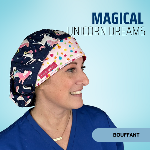 Magical Unicorn Dreams - Scrub Cap - rae & grace
