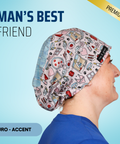 Man's Best Friend - Scrub Cap - rae & grace - Euro - Accent Top