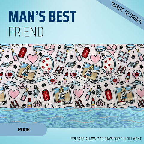 Man's Best Friend - Scrub Cap - rae & grace - Pixie - Made to order Please allow 7-10 days for fulfillment.