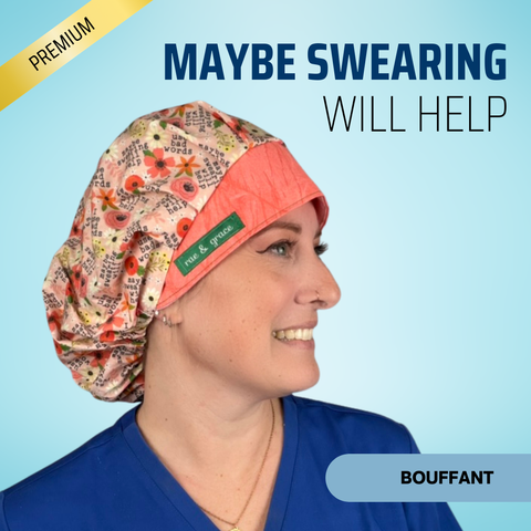 Maybe Swearing Will Help - Scrub Cap - rae & grace - Bouffant