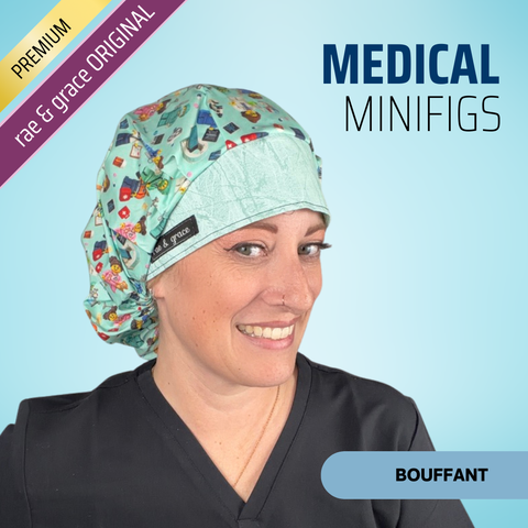 Medical Minifigs - Scrub Cap - rae & grace - Bouffant