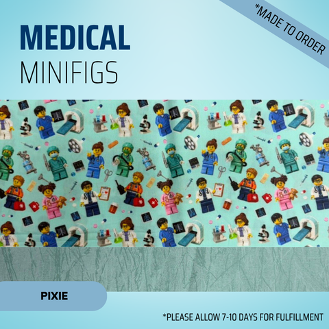 Medical Minifigs - Scrub Cap - rae & grace - Pixie - *Made to order