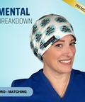 Mental Breakdown - Scrub Cap - rae & grace - Euro - Matching Top