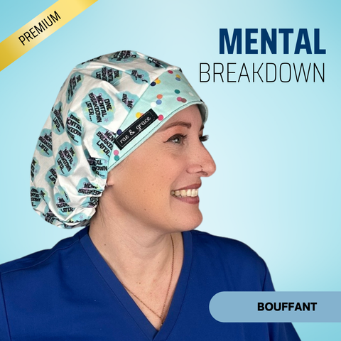 Mental Breakdown - Scrub Cap - rae & grace - Bouffant