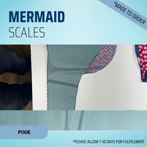 Mermaid Scales - Scrub Cap - rae & grace - Pixie - *Made to order