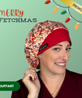 Merry Fetchmas - Scrub Cap - rae & grace - Bouffant
