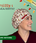 Merry & Majestic - Scrub Cap - rae & grace - Euro - Matching Top