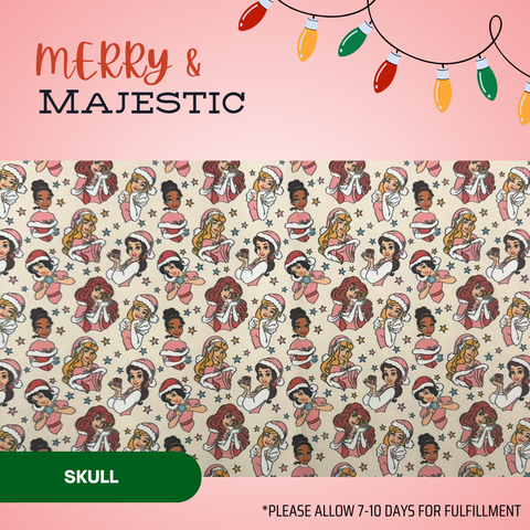 Merry & Majestic - Scrub Cap - rae & grace - Skull Cap - Made to order Please allow 7-10 days for fulfillment.