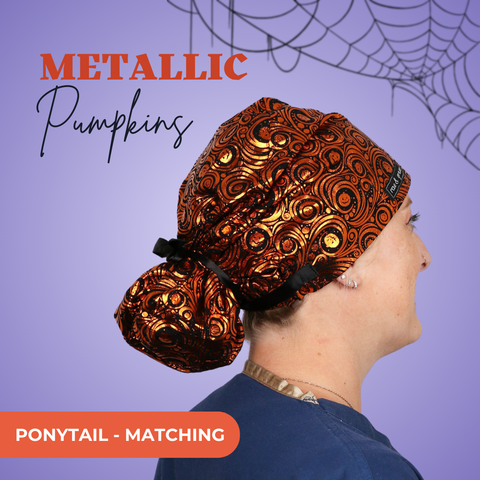 Metallic Pumpkin Swirl