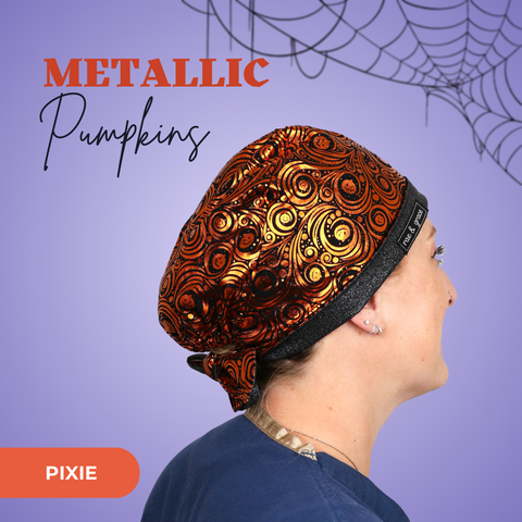 Metallic Pumpkin Swirl