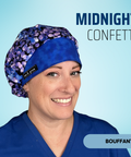 Midnight Confetti  - Scrub Cap - rae & grace - Bouffant