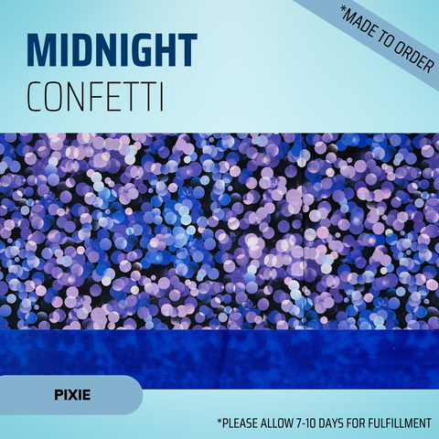 Midnight Confetti  - Scrub Cap - rae & grace - Pixie - Made to order Please allow 7-10 days for fulfillment.