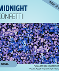 Midnight Confetti  - Scrub Cap - rae & grace - Skull Cap - Made to order Please allow 7-10 days for fulfillment.