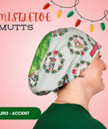 Mistletoe Mutts - Scrub Cap - rae & grace - Euro - Accent Top