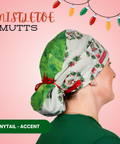 Mistletoe Mutts - Scrub Cap - rae & grace - Ponytail - Accent Top