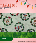 Mistletoe Mutts - Scrub Cap - rae & grace - Pixie - Made to order Please allow 7-10 days for fulfillment.