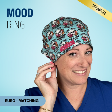 Mood Ring - Scrub Cap - rae & grace - Euro - Matching Top