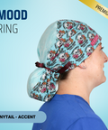 Mood Ring - Scrub Cap - rae & grace - Ponytail - Accent Top