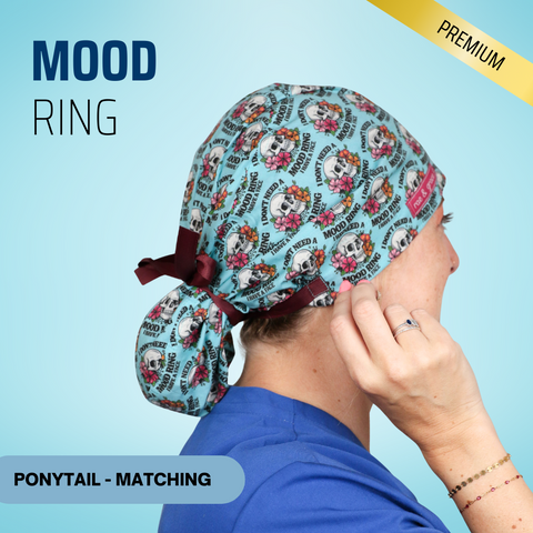 Mood Ring - Scrub Cap - rae & grace - Ponytail - Matching Top