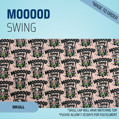 Mooooood Swing - Scrub Cap - rae & grace - Skull Cap - Made to order Please allow 7-10 days for fulfillment.