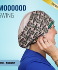 Mooooood Swing - Scrub Cap - rae & grace - Euro - Accent Top