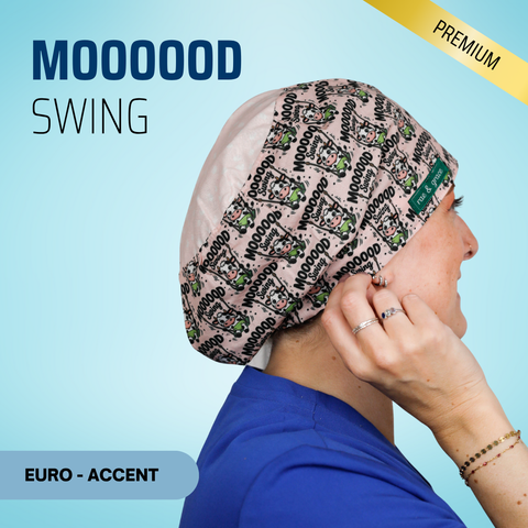Mooooood Swing - Scrub Cap - rae & grace - Euro - Accent Top