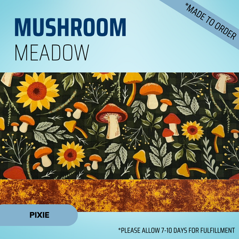 Mushroom Meadow - Scrub Cap - rae & grace - Pixie - Made to order Please allow 7-10 days for fulfillment.