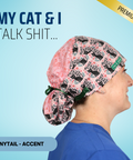 My Cat And I... - Scrub Cap - rae & grace - Ponytail - Accent Top