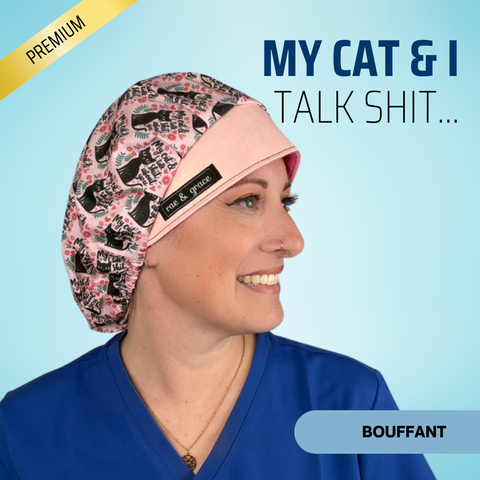 My Cat And I... - Scrub Cap - rae & grace - Bouffant