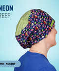 Neon Reef - Scrub Cap - rae & grace - Euro - Accent Top