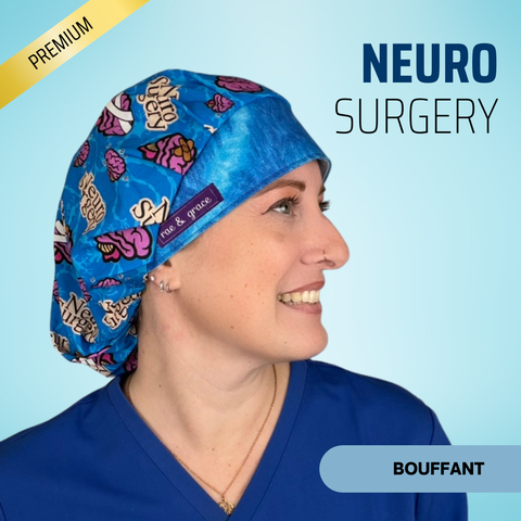 Neuro Surgery - Scrub Cap - rae & grace - Bouffant