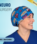 Neuro Surgery - Scrub Cap - rae & grace - Euro - Matching Top