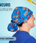 Neuro Surgery - Scrub Cap - rae & grace - Ponytail - Matching Top